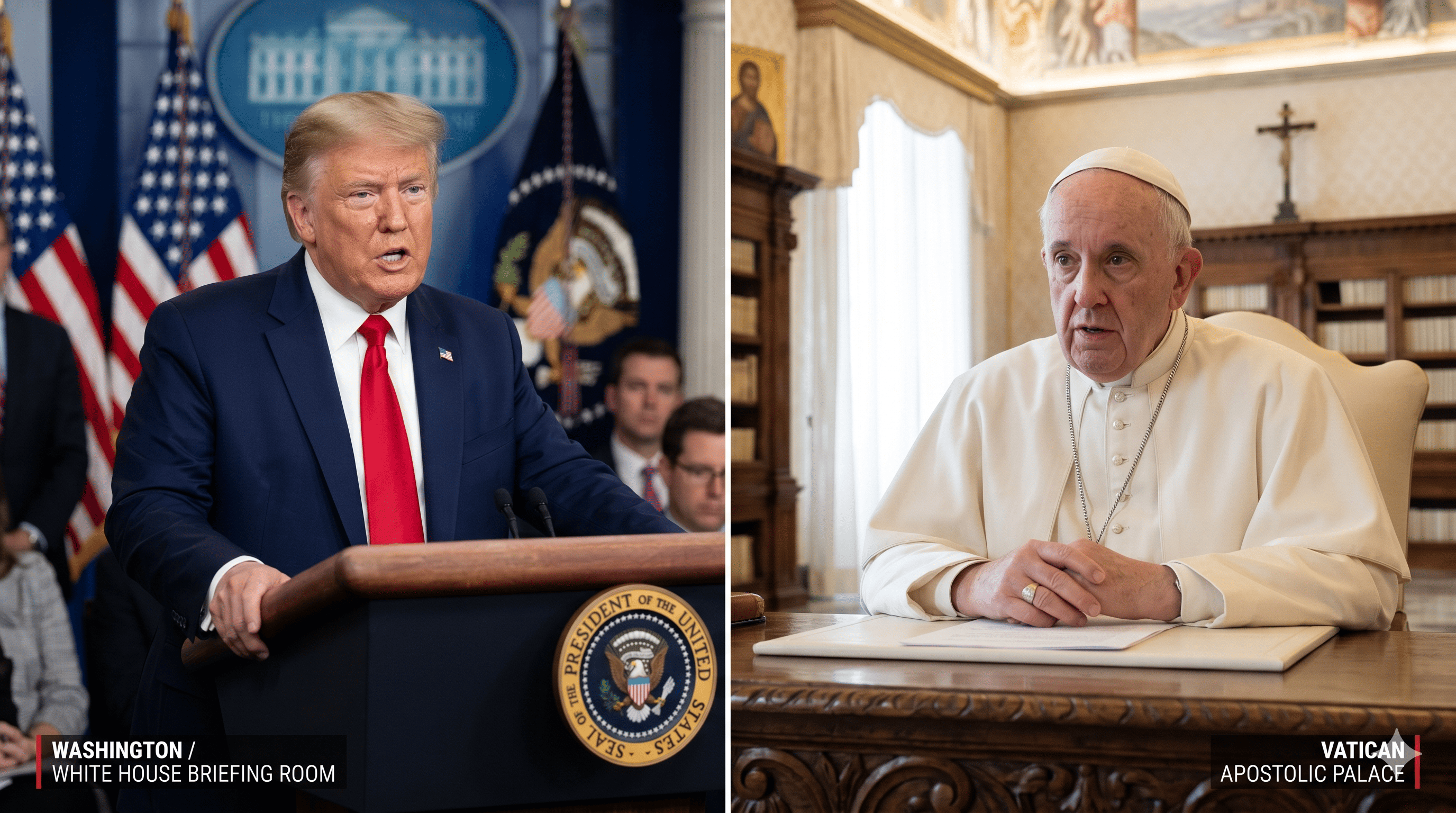 ¡GUERRA SANTA! La explosiva pelea entre Donald Trump y el nuevo Papa que está sacudiendo al mundo entero 😱✝️
