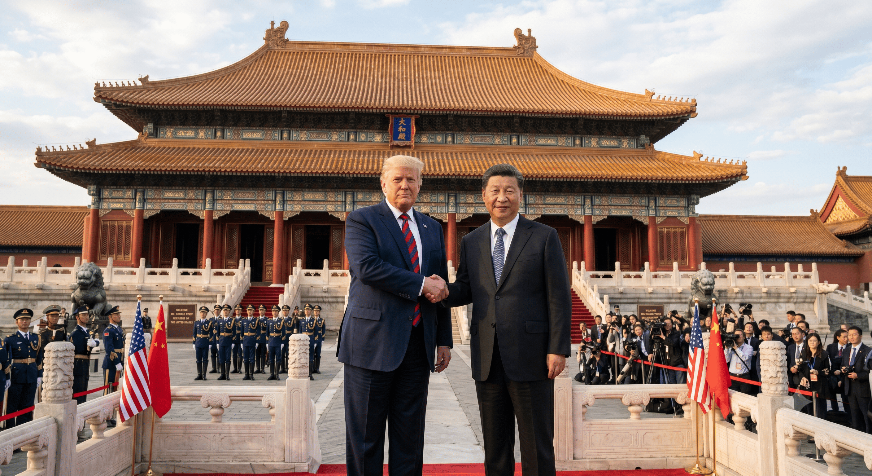 Trump en China.